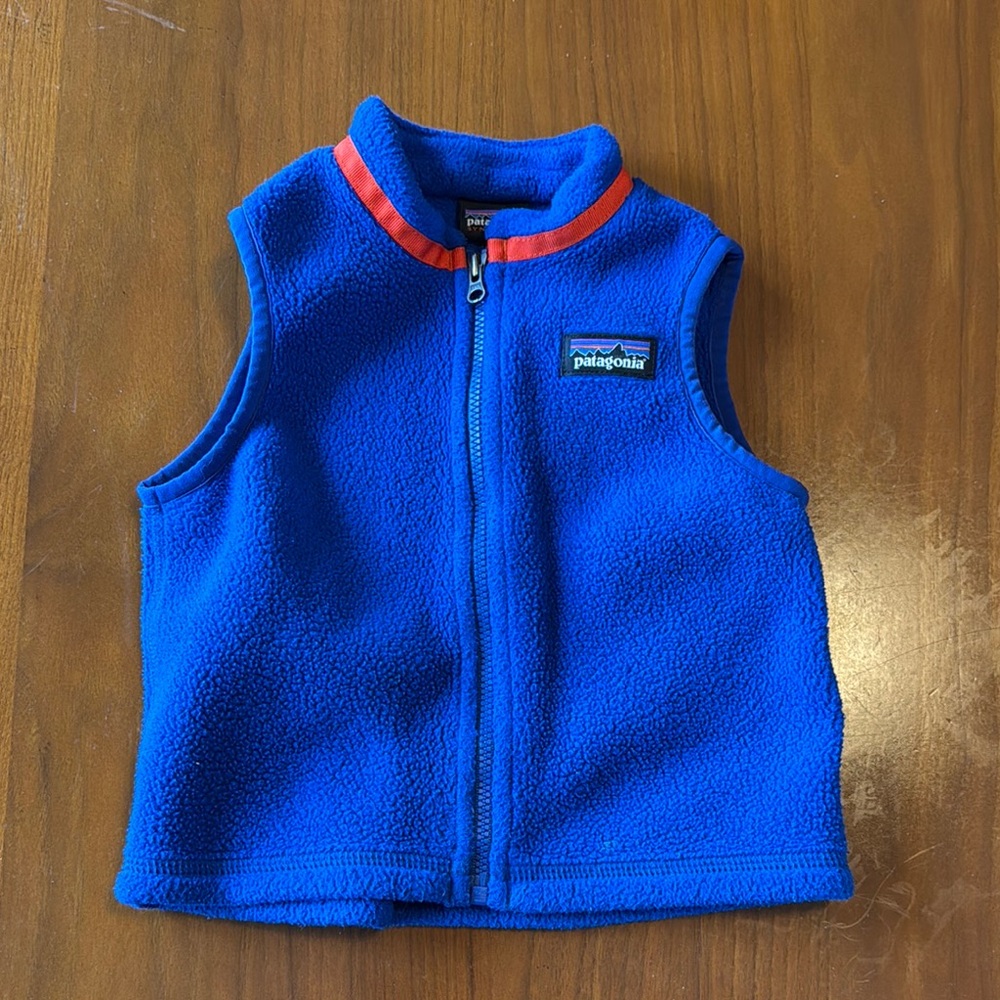 Patagonia Kids Blue Fleece Vest